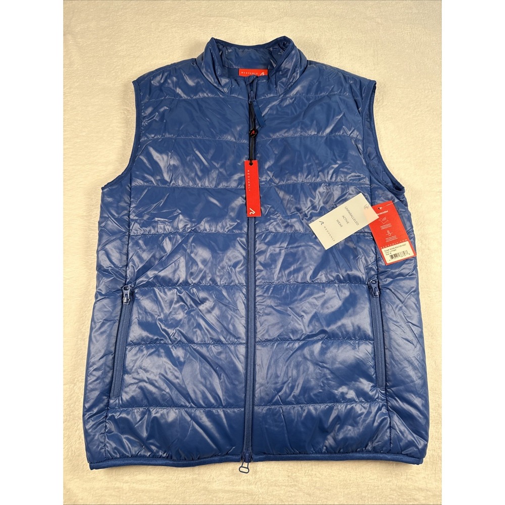 Redvanly Bolton Vest Blue LightWarm Active Full Zip Lightweight Golf Mens M NWT
